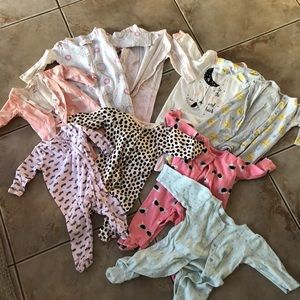 Baby girl lot, onesie bundle